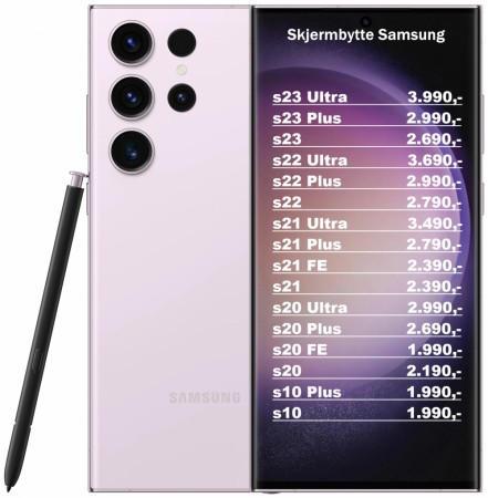 Knust Skjerm Mobil / Reparasjon Samsung