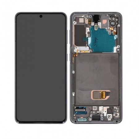 OLED Touchscreen (incl cam) - Phantom Grey, Galaxy S21; SM-G991B
