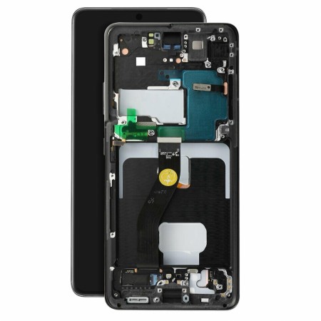 OLED Touchscreen (excl cam) - Phantom Black, Galaxy S21 Ultra; SM-G998B